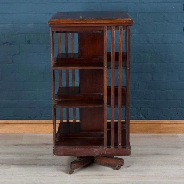 Edwardian Mahogany Revolving Bookcase, Early 20th Century - Image 2