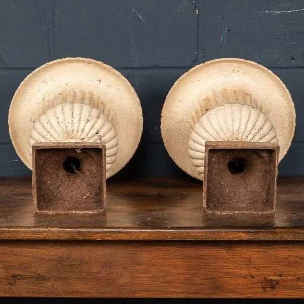 Pair of Edwardian Cast Iron Garden Urns, England Circa 1910 - Image 8