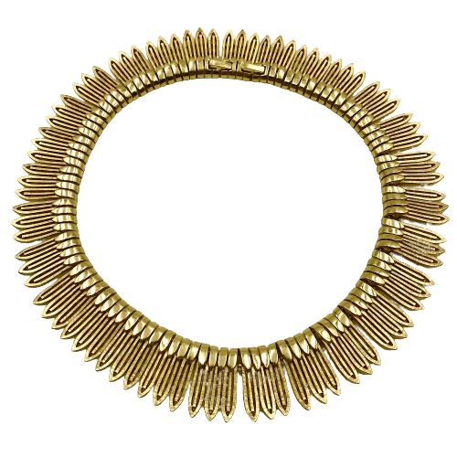 Vintage Trifari Egyptian Revival Collar Circa 1960s