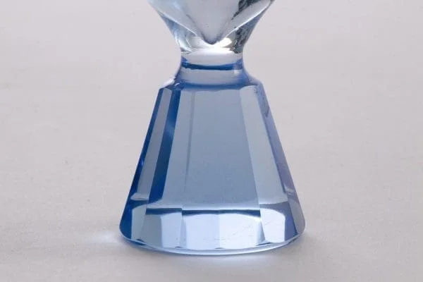 Art Deco Blue Cut Crystal Cocktail Set c.1930 - Image 10