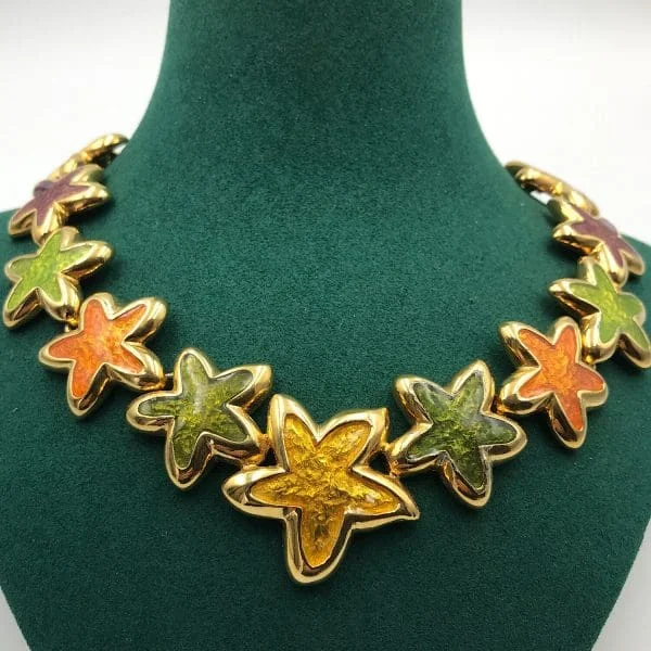 Vintage Les Bernard starfish Necklace 1980 - Image 3