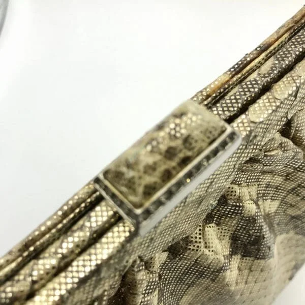 Vintage Judith Lieber Python Crossbody Handbag - Image 6