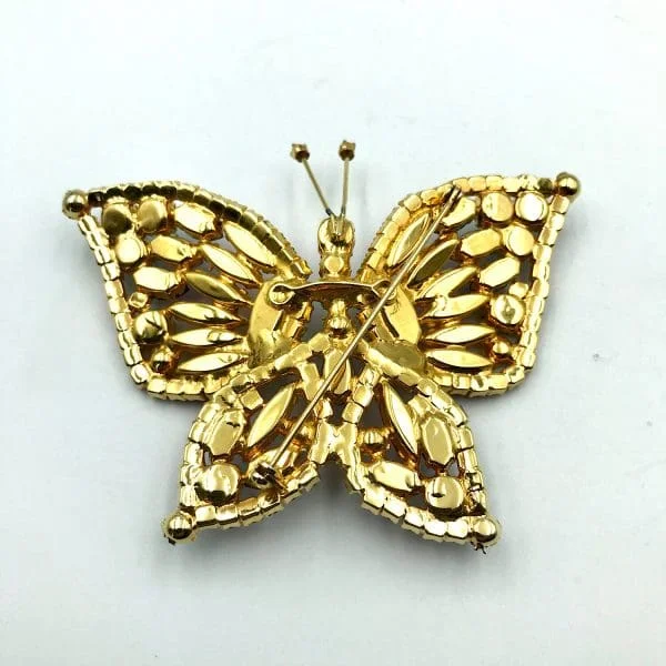 Vintage Czech Multi Colour Butterfly Brooch - Image 4