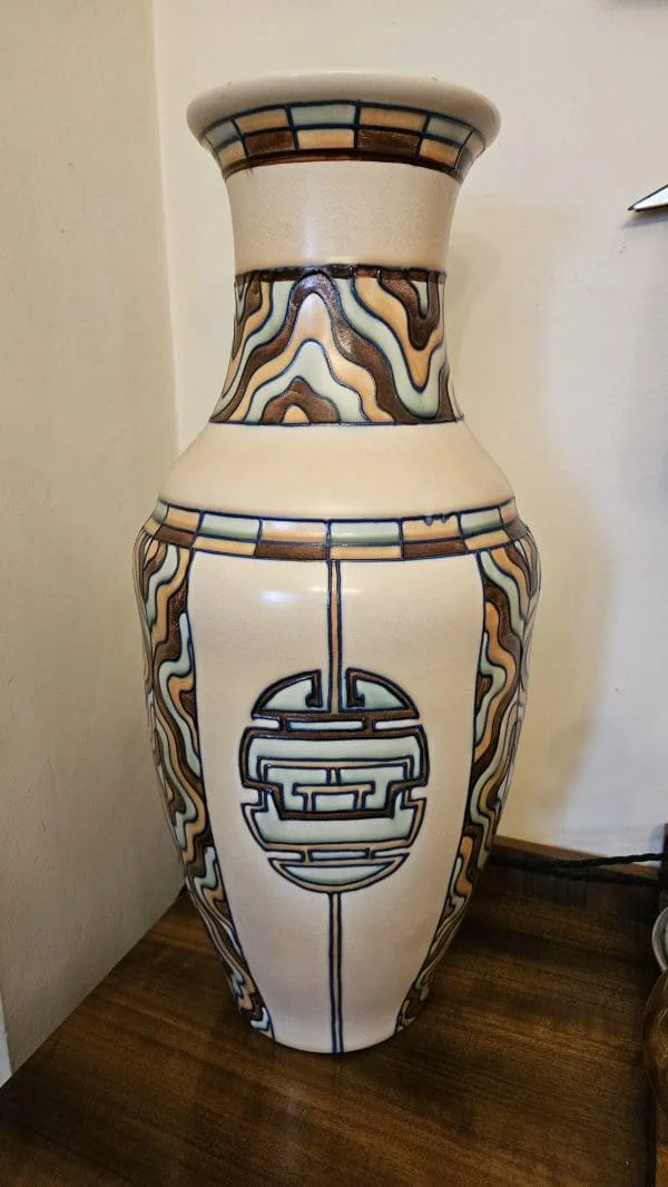 Large Art Deco Vase by Edith Gater for Royal Cauldron