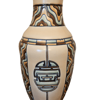 Large Art Deco Vase by Edith Gater for Royal Cauldron