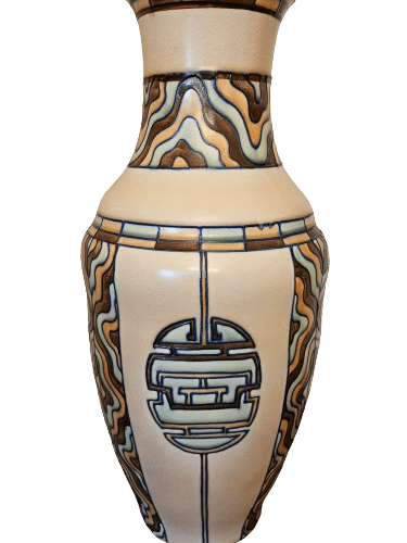 Large Art Deco Vase by Edith Gater for Royal Cauldron