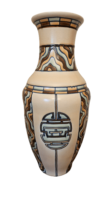 Large Art Deco Vase by Edith Gater for Royal Cauldron