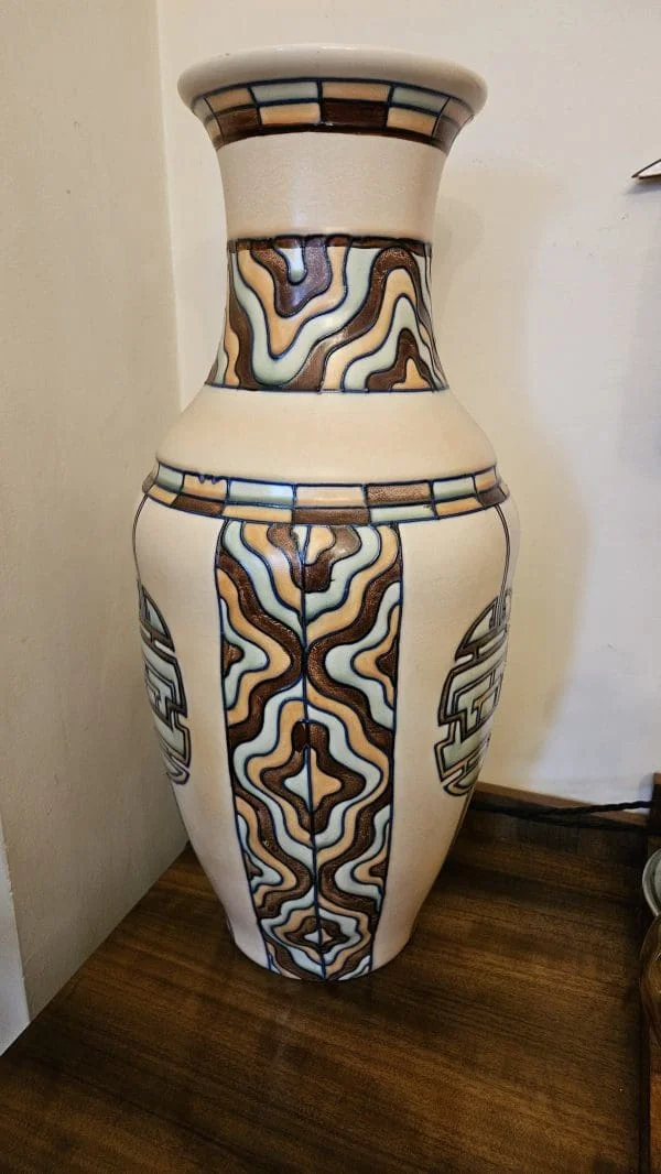 Large Art Deco Vase by Edith Gater for Royal Cauldron