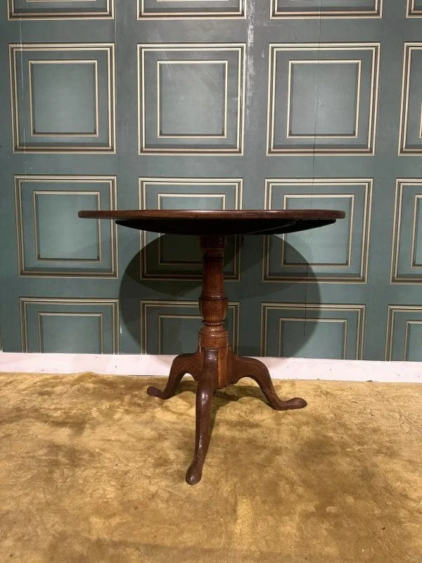 George III Oak Tripod Table - Image 2