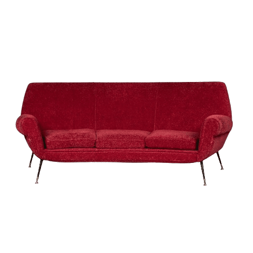 Mid Century Curved Sofa by Gigi Radice for Minotti, Italy Circa 1960