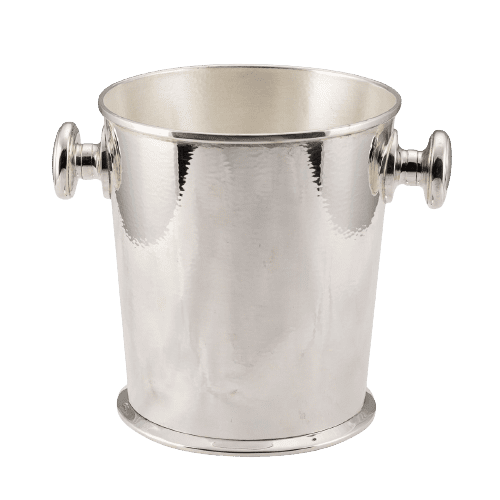 Hammered Effect Wine Cooler in Silver Plate, Germany Circa 1950