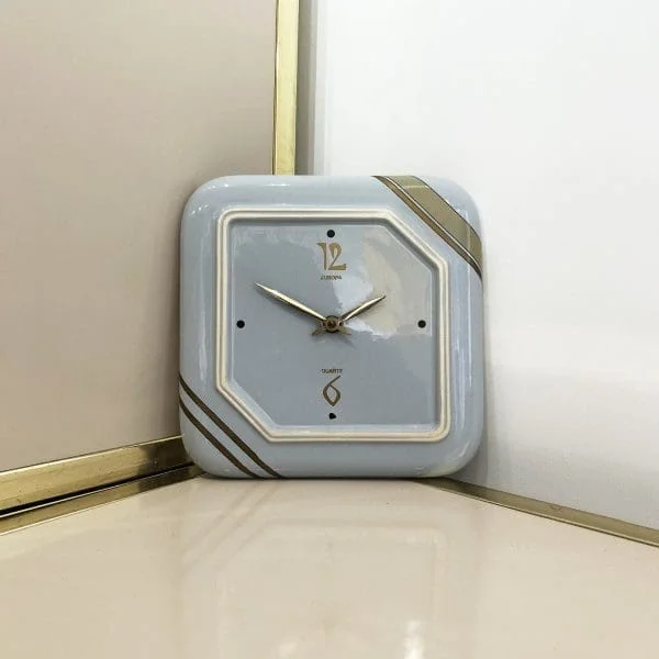 West German Handarbeit Ceramic Wall Clock Circa 1960s - Image 4