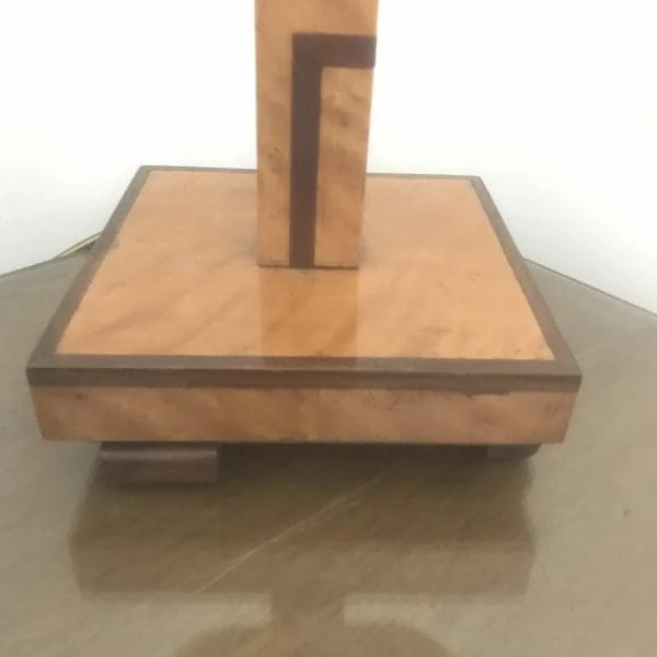 Art Deco, 1930’s. Bauhaus Marquetry Table Lamp - Image 3