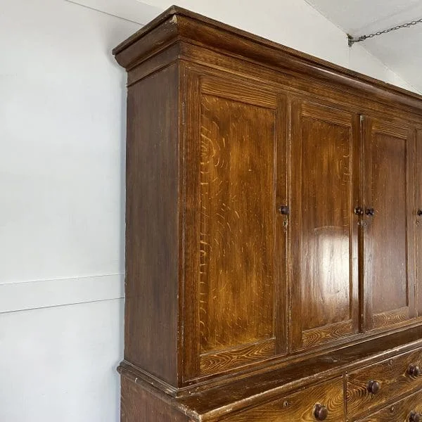 Mid 19th Century Pine Housekeepers Cupboard - Image 9