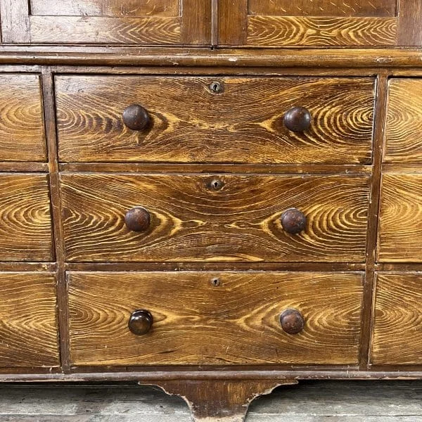 Mid 19th Century Pine Housekeepers Cupboard - Image 11