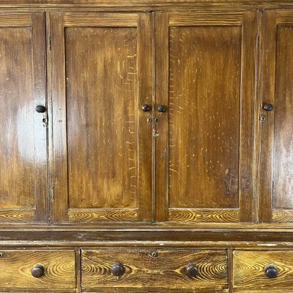 Mid 19th Century Pine Housekeepers Cupboard - Image 13