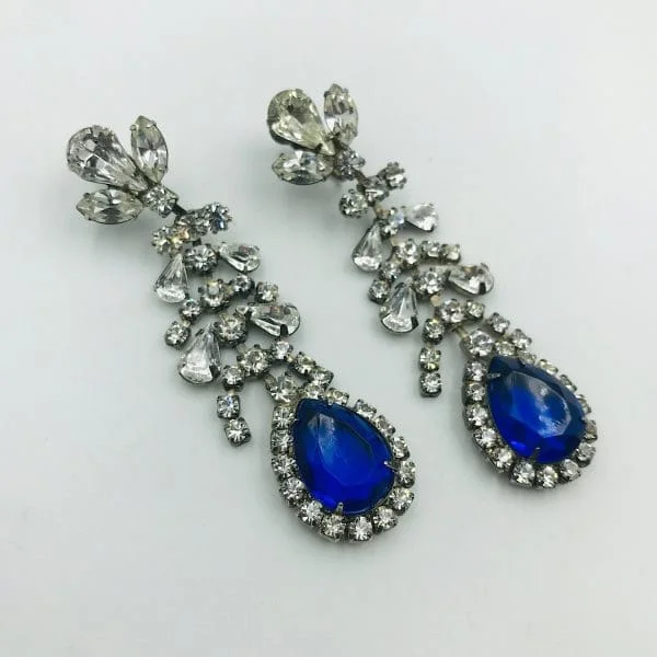 Vintage French Empire Style Drop Earrings Circa 1930s - Image 2