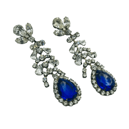 Vintage French Empire Style Drop Earrings Circa 1930s