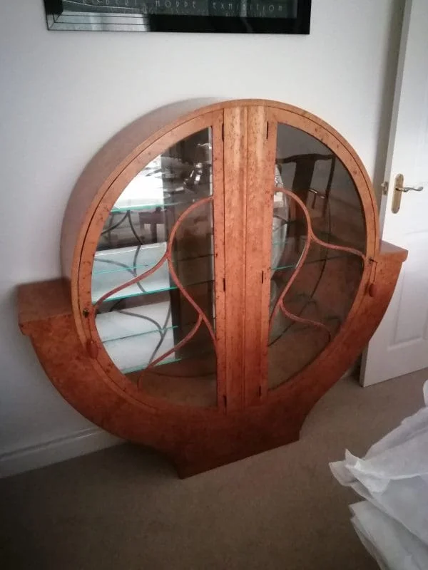 Art Deco Original Epstein Round Display Cabinet c.1930 - Image 20