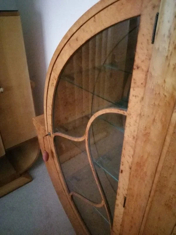 Art Deco Original Epstein Round Display Cabinet c.1930 - Image 18