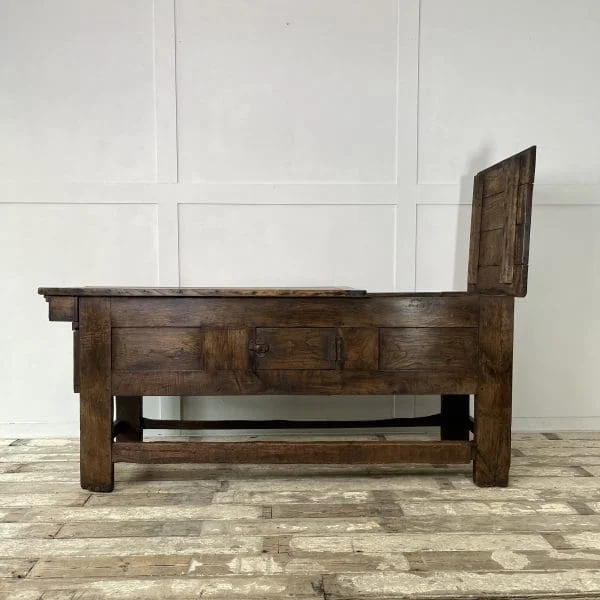 Mid 19th Century French Oak Bakers Proving Table - Image 2