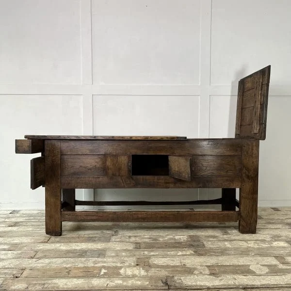 Mid 19th Century French Oak Bakers Proving Table - Image 3