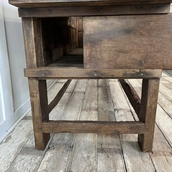 Mid 19th Century French Oak Bakers Proving Table - Image 4