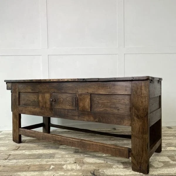 Mid 19th Century French Oak Bakers Proving Table - Image 17