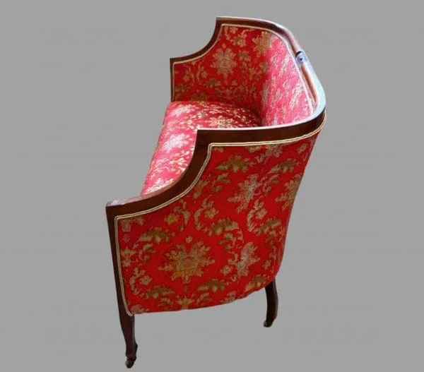 An Attractive Edwardian Settee and Chair - Image 4