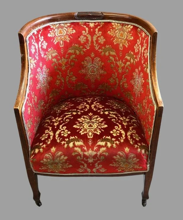 An Attractive Edwardian Settee and Chair - Image 3