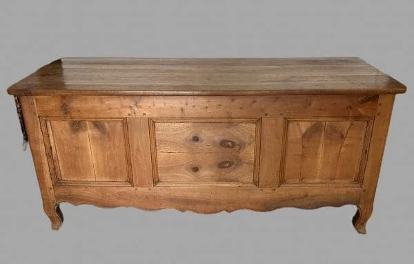 A Large Fruitwood Panelled Chest