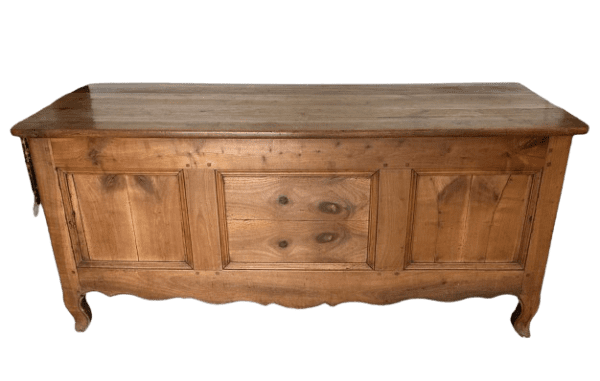 A Large Fruitwood Panelled Chest