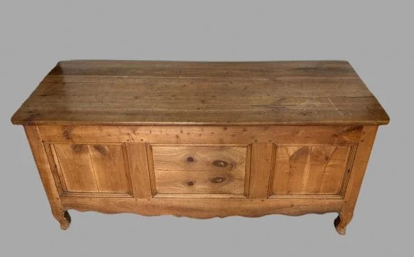 A Large Fruitwood Panelled Chest - Image 2