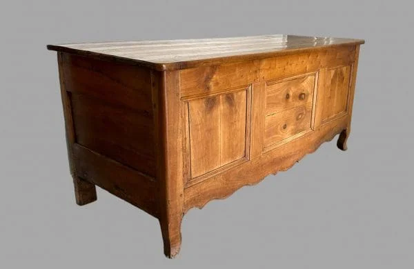 A Large Fruitwood Panelled Chest - Image 3