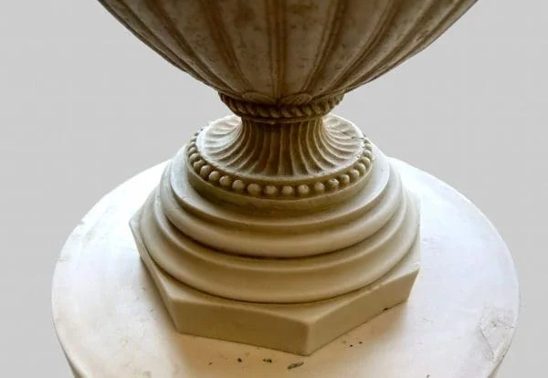 A Pair of Decorative Pedestals with Lidded Urns - Image 5