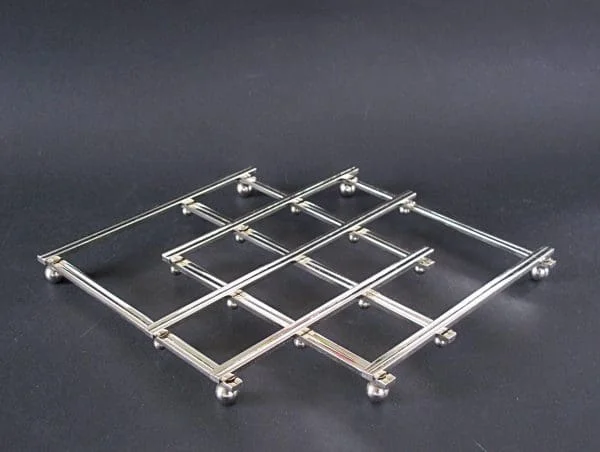 French Folding Steel Trivet by Jacques Adnet - Image 4