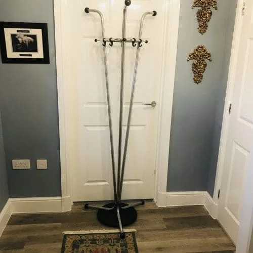 Mid Century Chrome Coat Stand