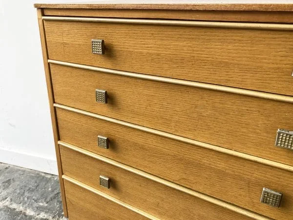 1950s French Mid-Century chest of drawers - Image 2