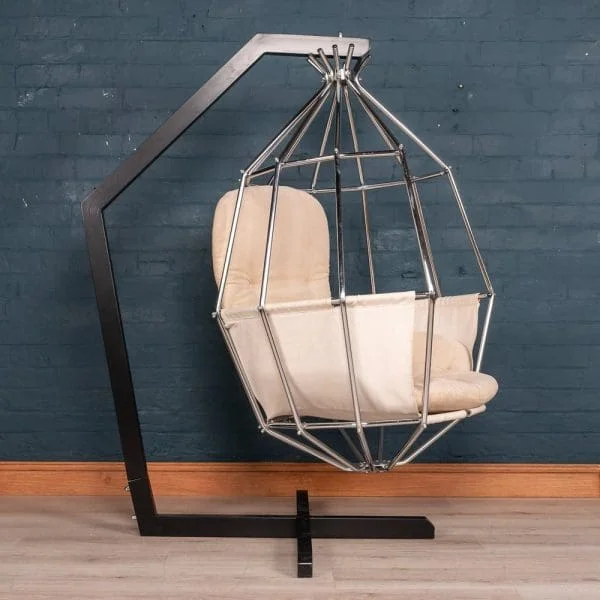 Vintage Parrot Cage Chair by Ib Arberg Circa 1970 - Image 6