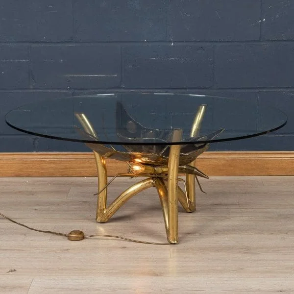 Illuminating Coffee Table Attributable to Maison Jansen, France Circa 1970 - Image 5