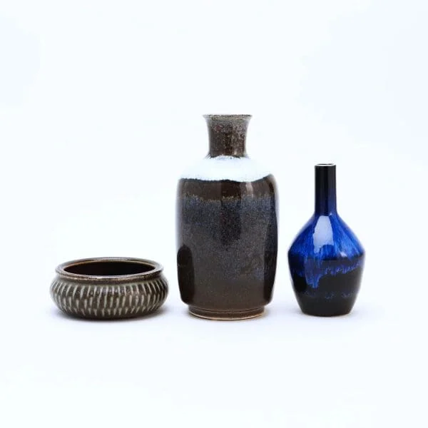 Scandinavian Mid-Century Glazed stoneware Vase model ‘SBC’ by Carl-Harry Stålhane - Image 8