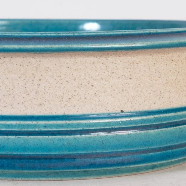 Danish Mid-Century Glazed Earthenware Rimmed plate by the Kähler workshop - Image 7