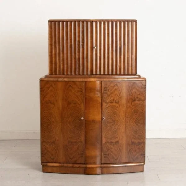 British Art Deco Cocktail Cabinet Bar c.1930 - Image 2