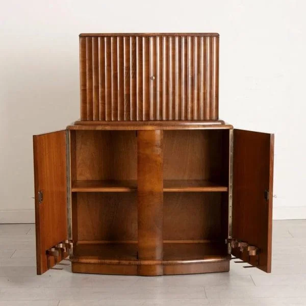 British Art Deco Cocktail Cabinet Bar c.1930 - Image 4