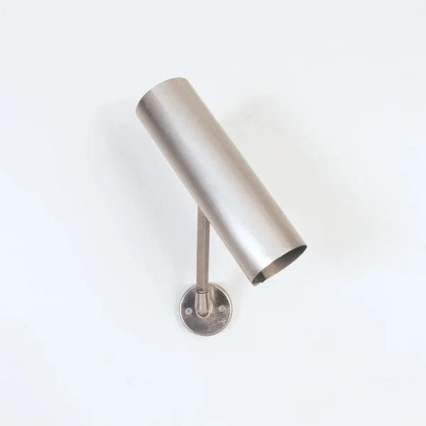 Mid-Century Polished Steel Wall Lights with Adjustable bases and heads - Image 3