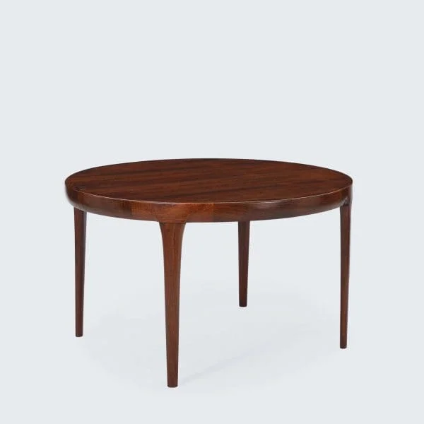 Danish Mid-Century Rosewood Extendable Dining Table by Jørgen Linde