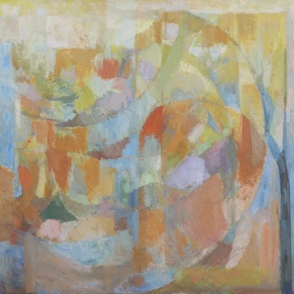 20th Century Danish Abstract Oil Painting by Erik Jørgensen