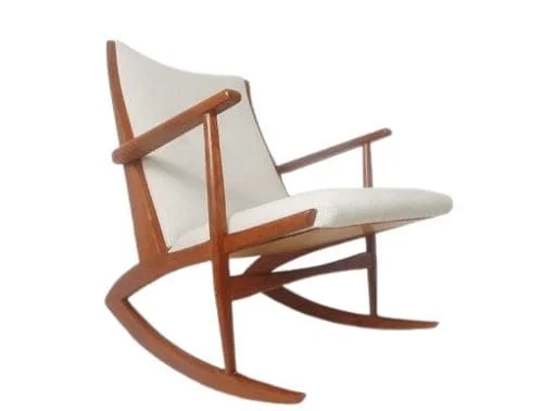 Danish Teak Model 97 Rocking Chair By Soren Georg Jensen For Kubus