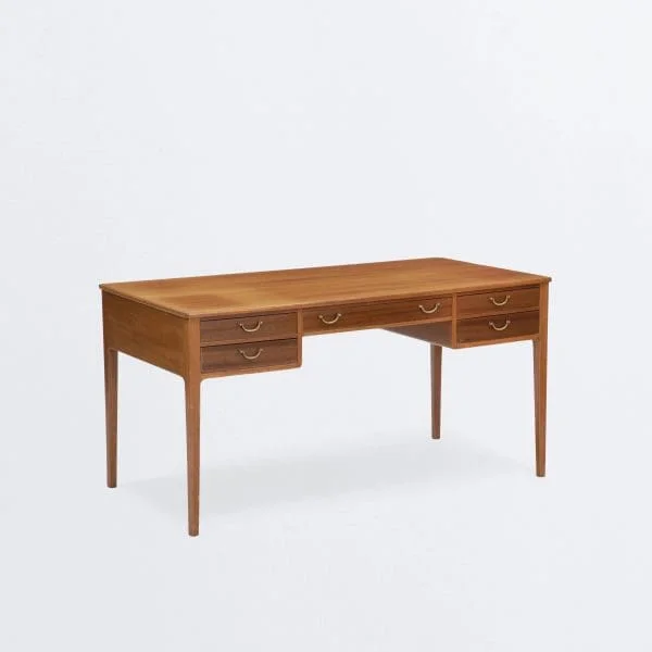 Mid-Century Danish Desk Designed by Ole Wanscher