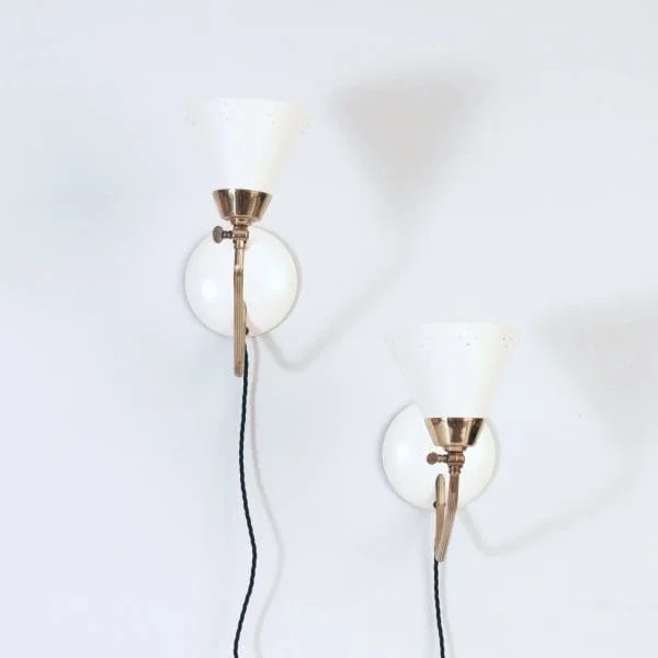 Scandinavian Midcentury Lighting Pair of wall/table lamps made by EWÅ Värnamo - Image 4